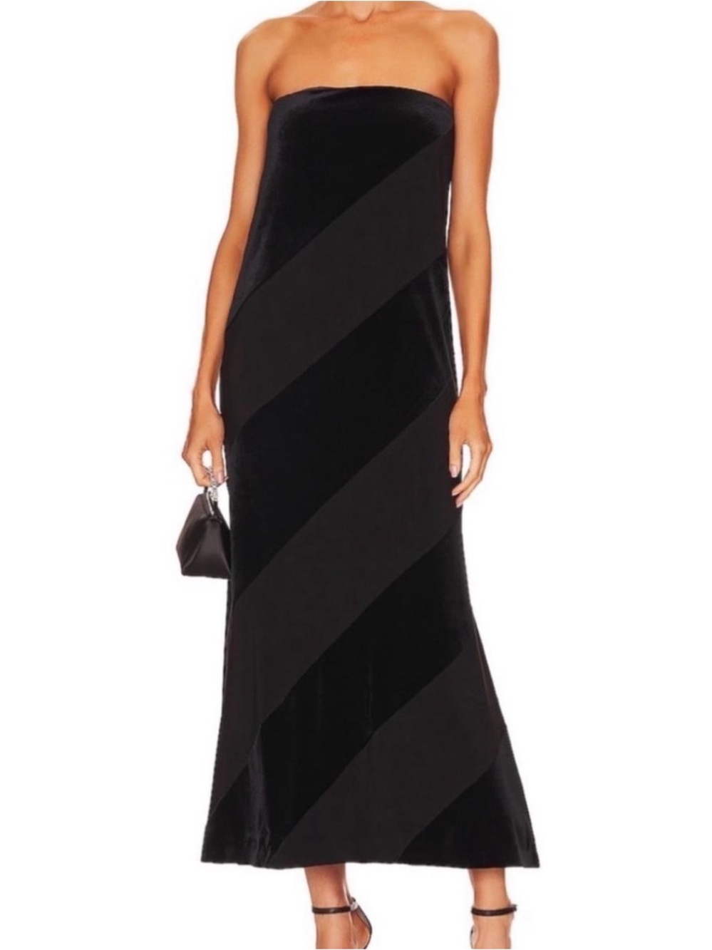 Norma Kamala Black Strapless Dress